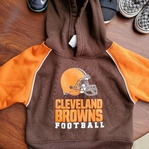 2t Cleveland Browns Hoodie and T Shirt